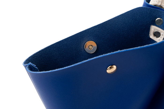 Lucky Bees Bolso Tote Sax Azul y Crema Lucky Bees Bolso Tote Sax Azul y Crema